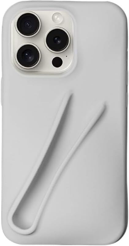 Premium Silicone Phone Cover With Lipstick Holder For iPhone