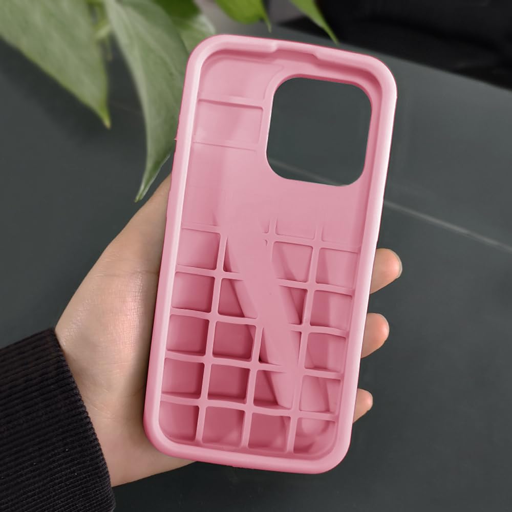 Premium Silicone Phone Cover With Lipstick Holder For iPhone