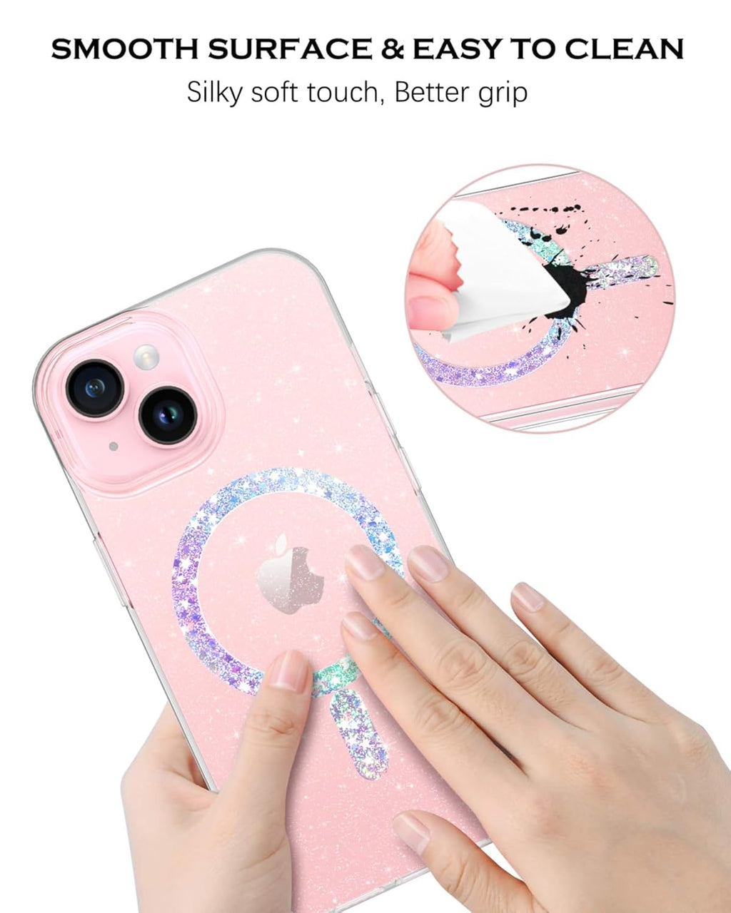 Magsafe Sparkling Design Slim Anti-Fingerprint for iPhone