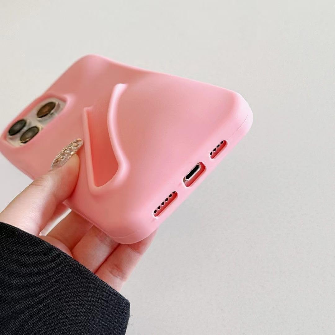 Premium Silicone Phone Cover With Lipstick Holder For iPhone