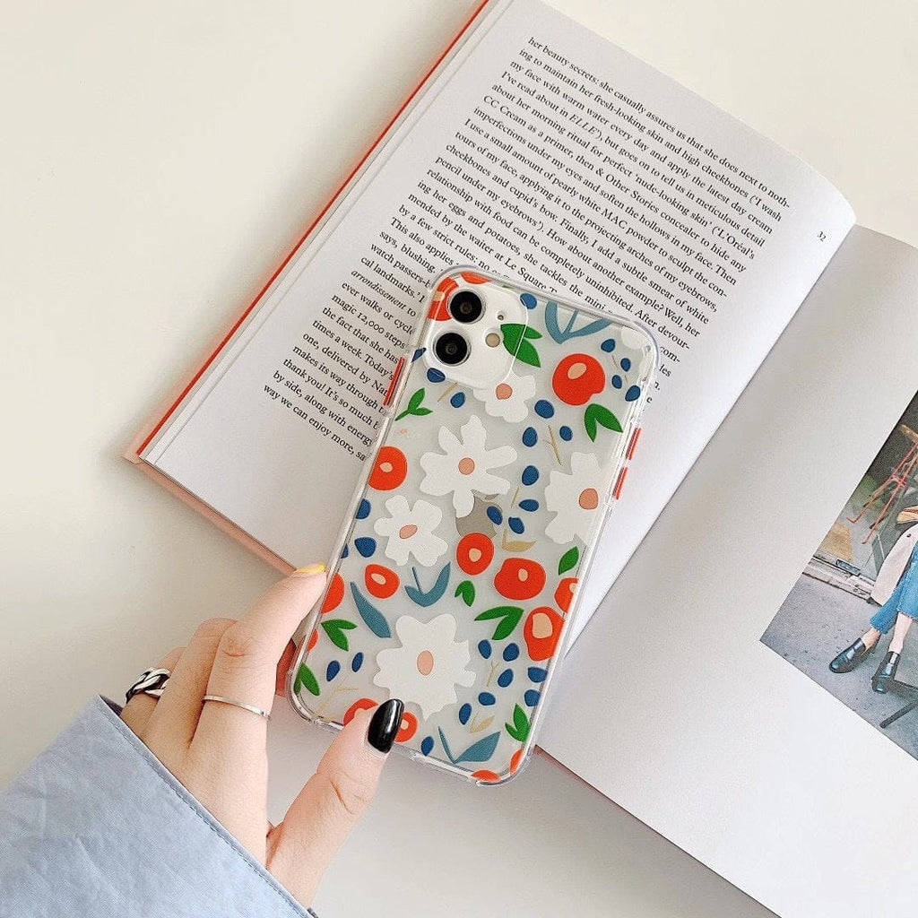 Adorable Flower Transparent Case
