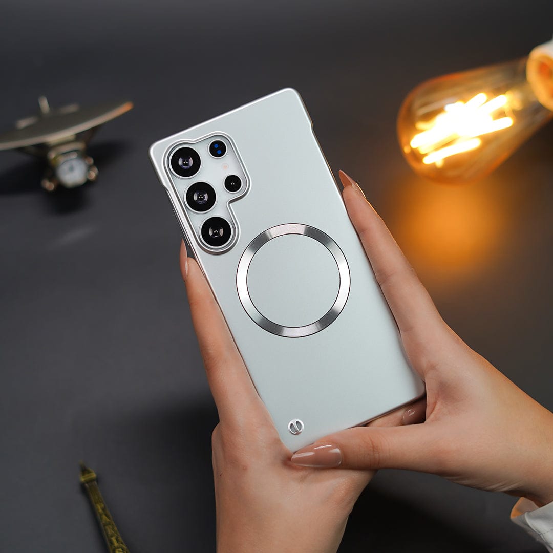 Elegant Metal Paint Borderless Magsafe Case - Samsung