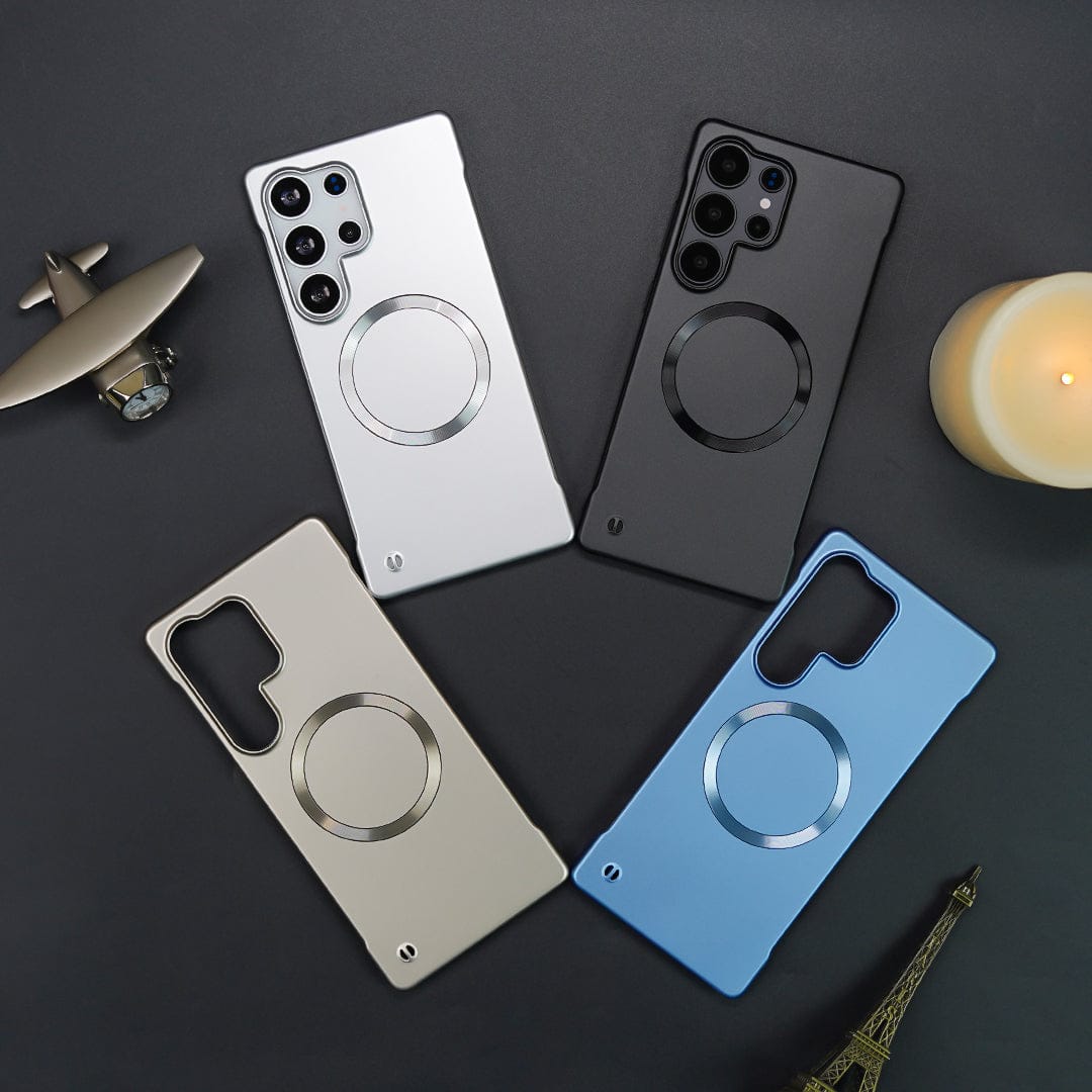 Elegant Metal Paint Borderless Magsafe Case - Samsung