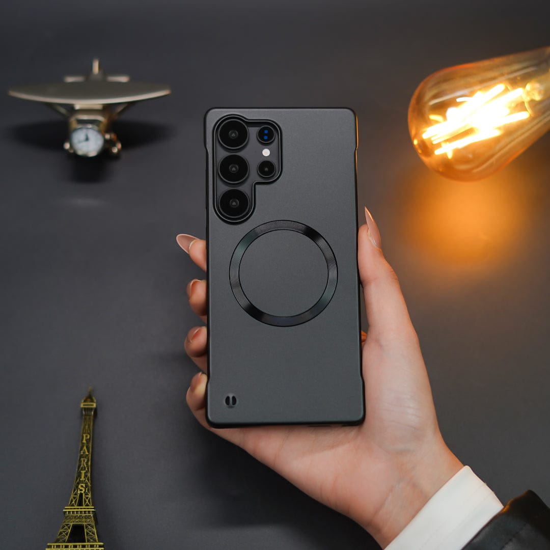 Elegant Metal Paint Borderless Magsafe Case - Samsung