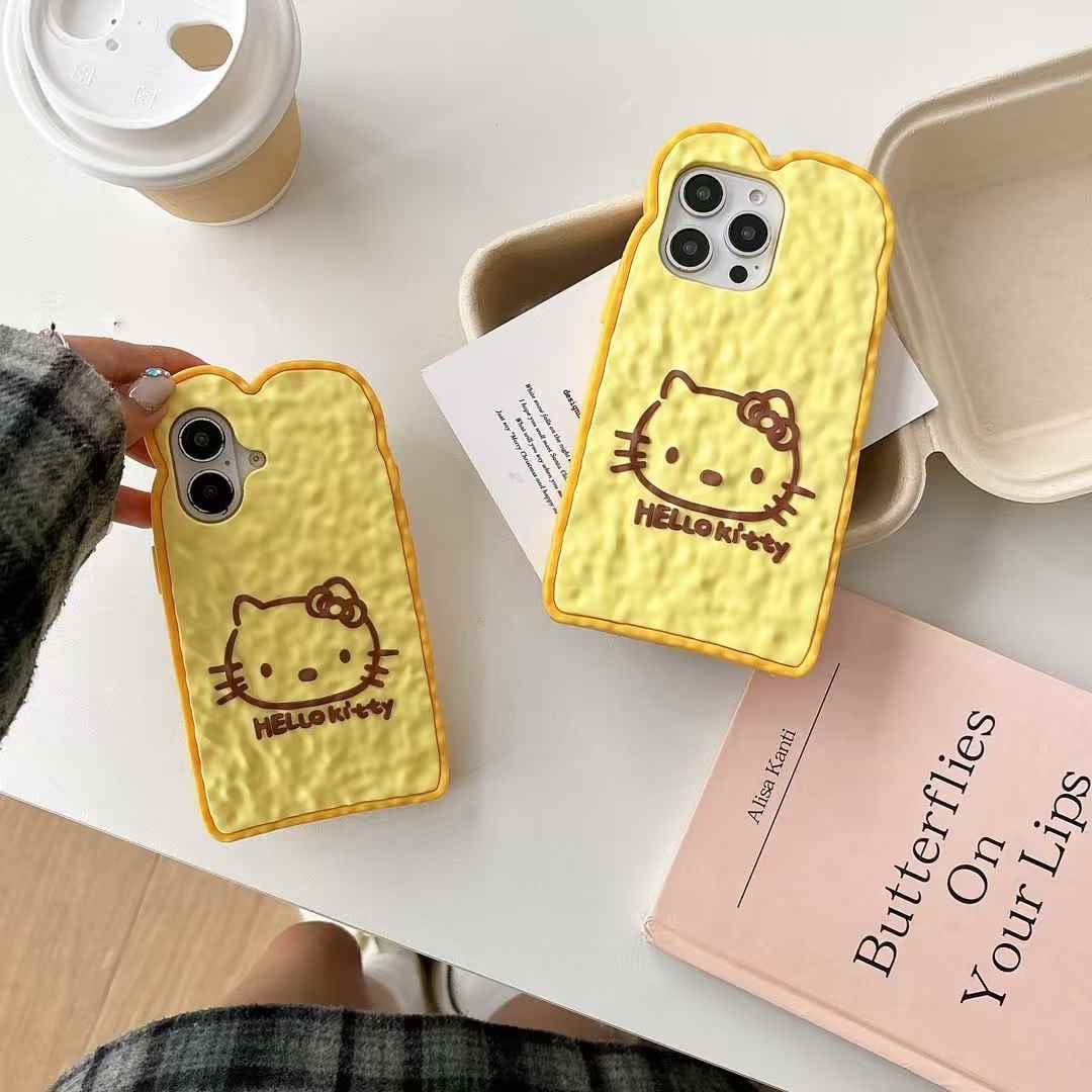 Kitty Bread Silicon Case For iPhone