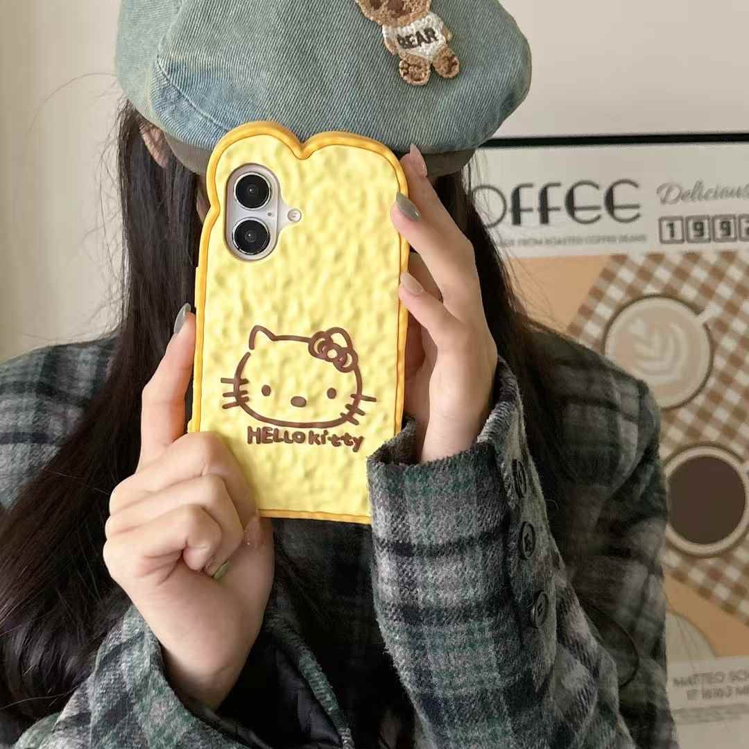 Kitty Bread Silicon Case For iPhone