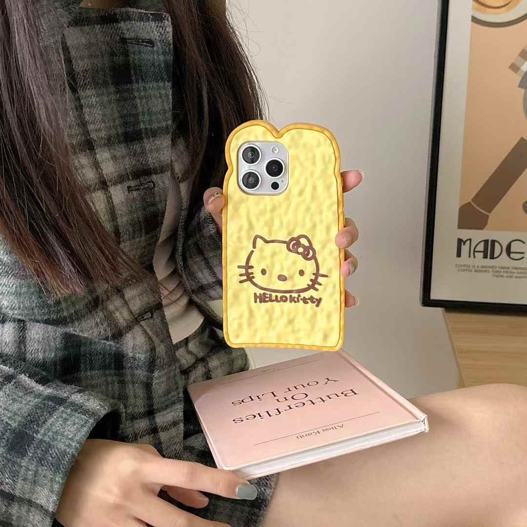 Kitty Bread Silicon Case For iPhone