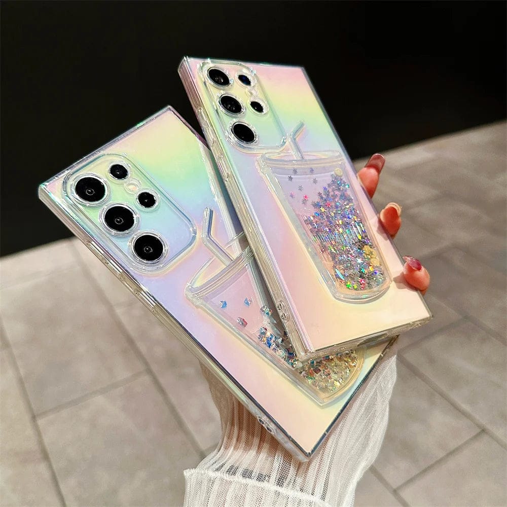 Chic Gradient Glittery Cup Case - Samsung
