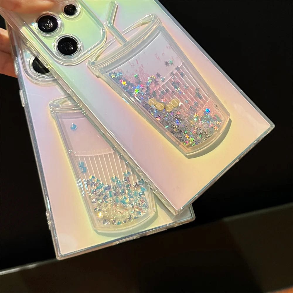 Chic Gradient Glittery Cup Case - Samsung