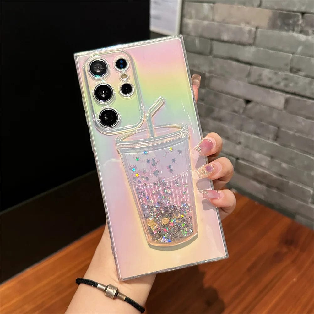 Chic Gradient Glittery Cup Case - Samsung
