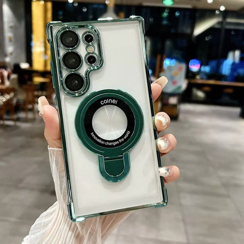 Air Armor Electroplated Magnetic Holder Case - Samsung