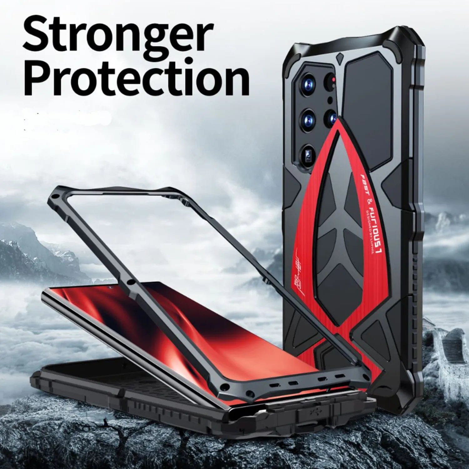 Armor Heavy Duty Shockproof Metal Case - Samsung