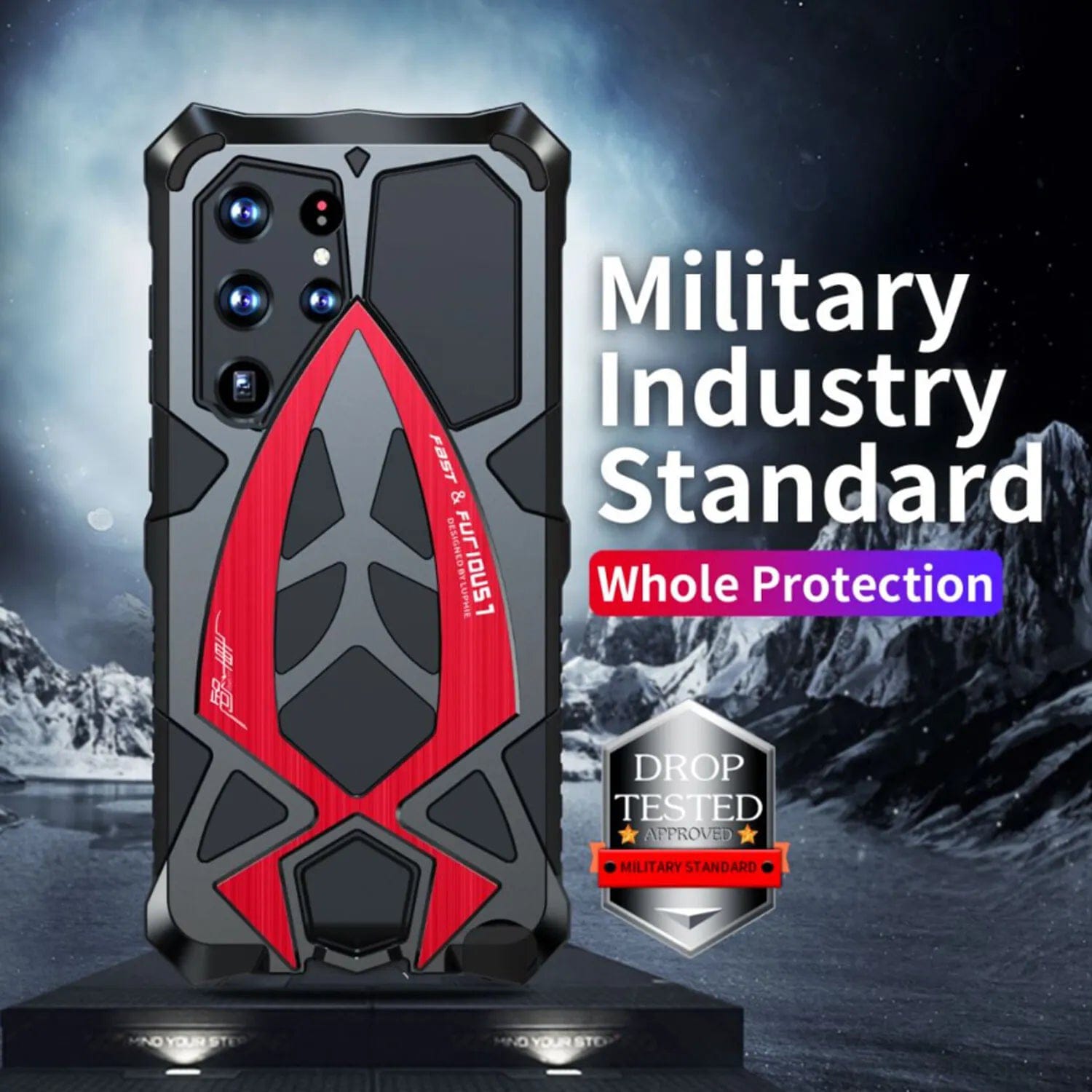 Armor Heavy Duty Shockproof Metal Case - Samsung