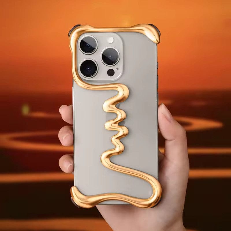 Luxury iPhone Case with One Line Minimalist Design For iPhone