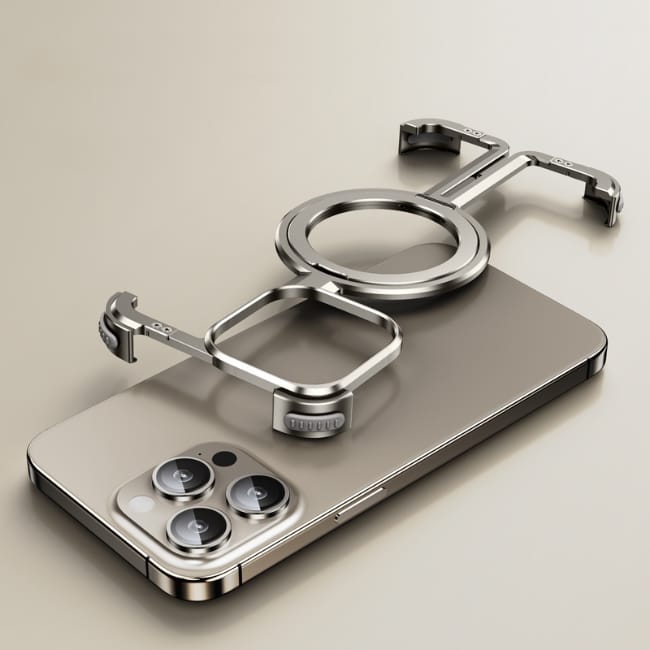 Shockproof Aluminum Frameless Ring Metal Case For iPhone
