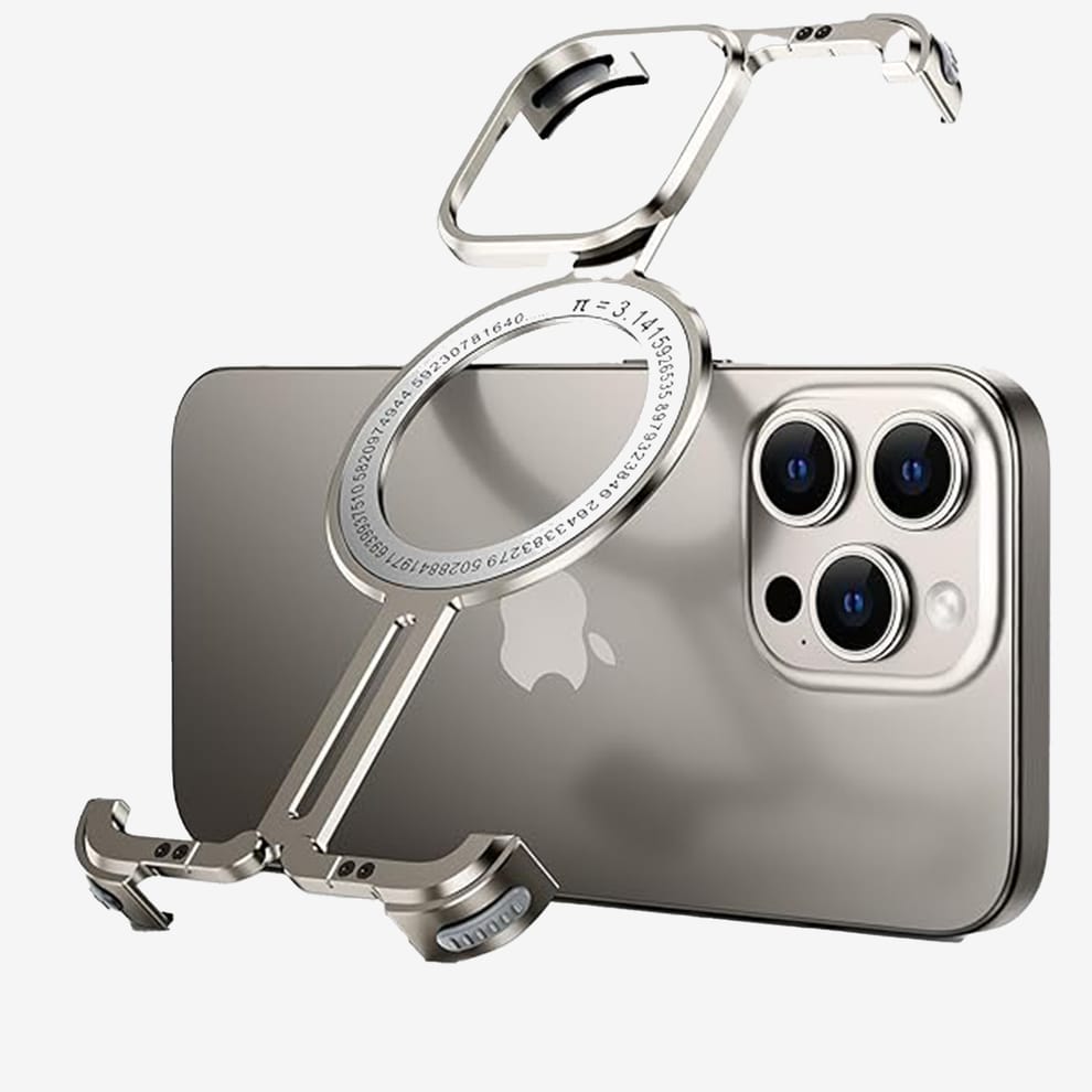 Shockproof Aluminum Frameless Ring Metal Case For iPhone