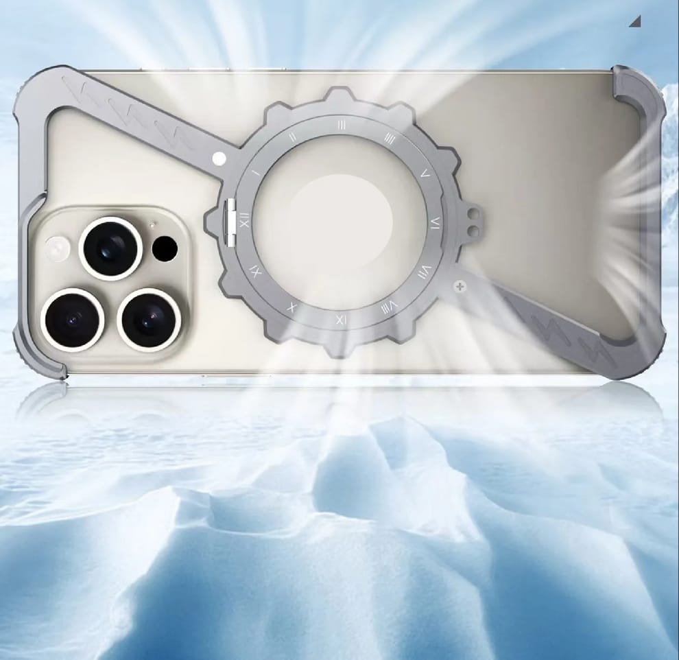 Z-Shape Gear Metal Magnetic Holder Case For iPhone