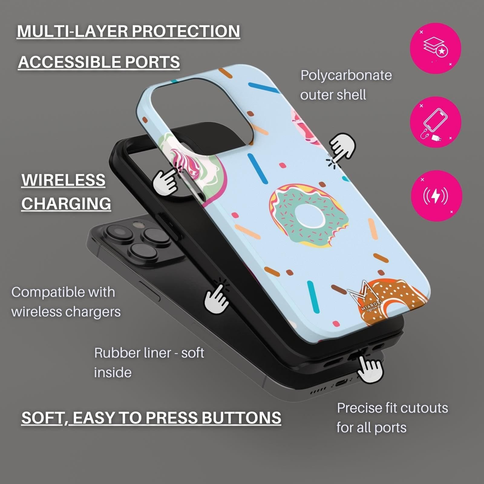 Blueberry Sprinkle Phone Case For iPhone