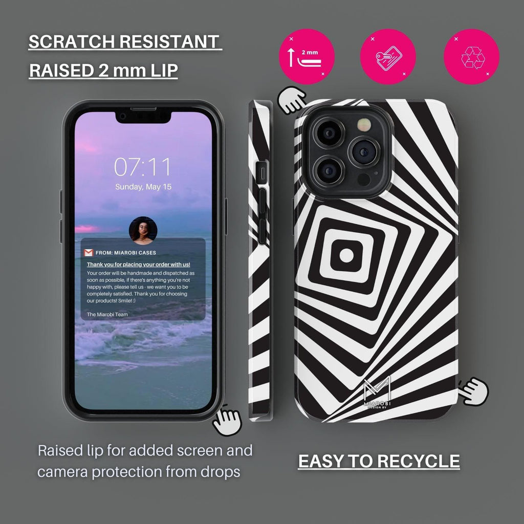 Black & White Harmony Case For iPhone