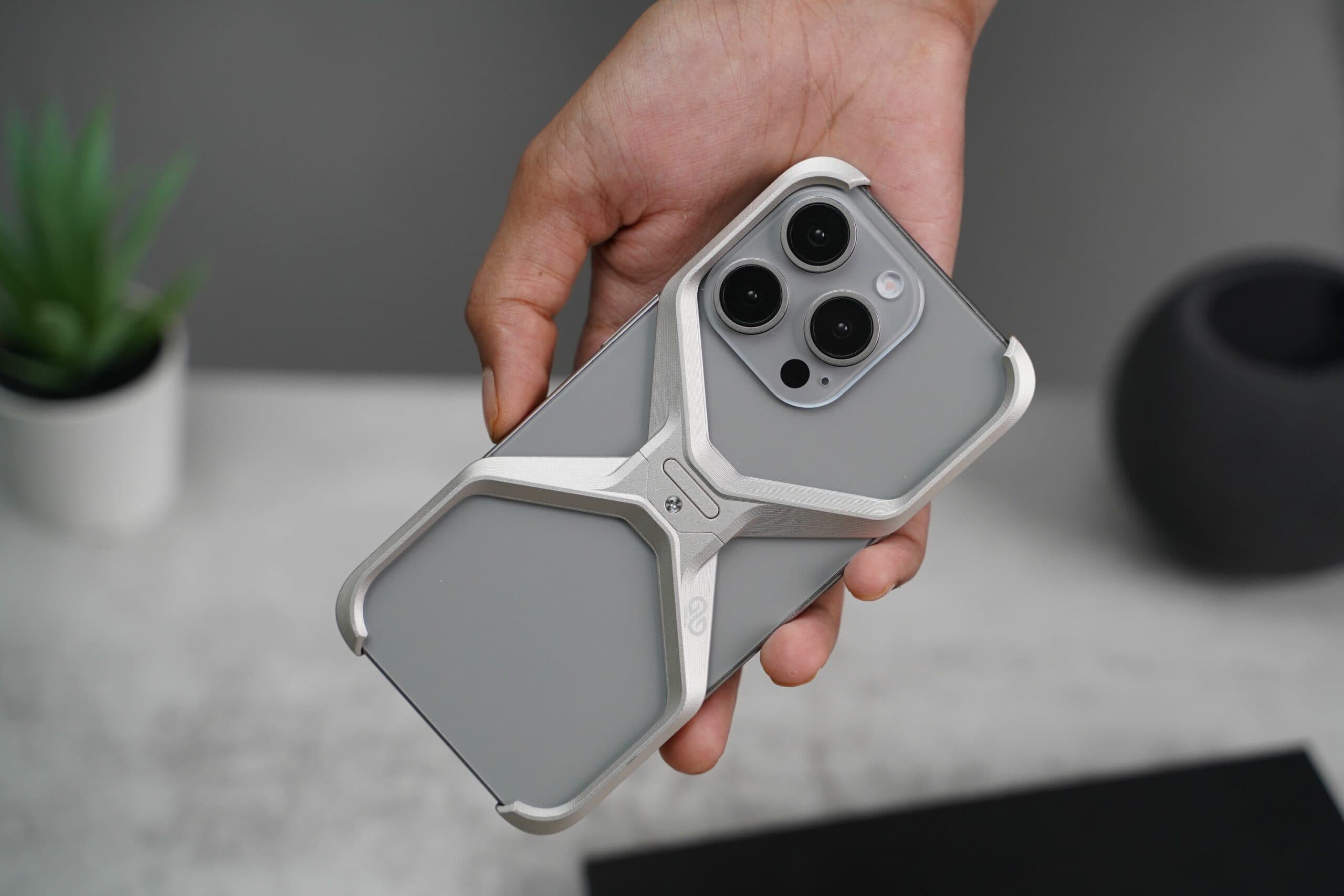 Anti-Fingerprint Titanium XBumper Metal Case for iPhone