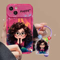 Cartoon Geek Girl Mirror iPhone Case
