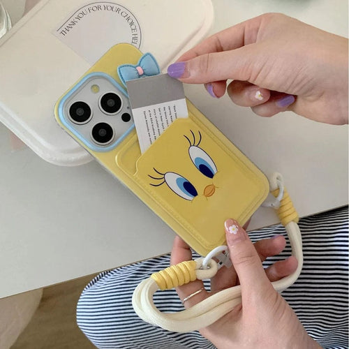 Adorable Tweety Card Holder Cute & Practical iPhone Cover