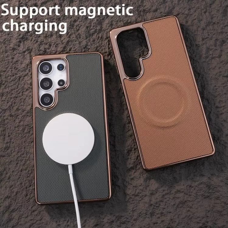 Golden Edge Prime Leather Case For Samsung