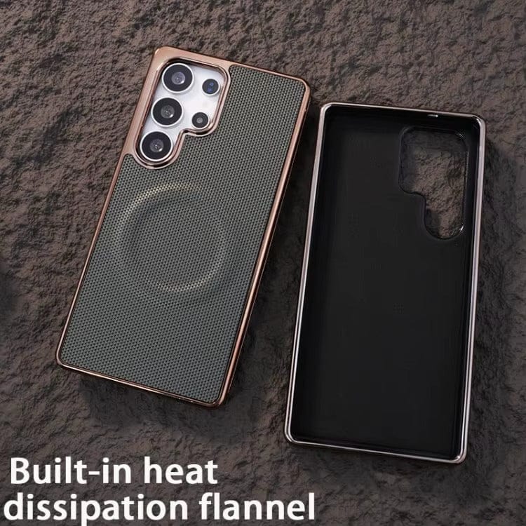 Golden Edge Prime Leather Case For Samsung