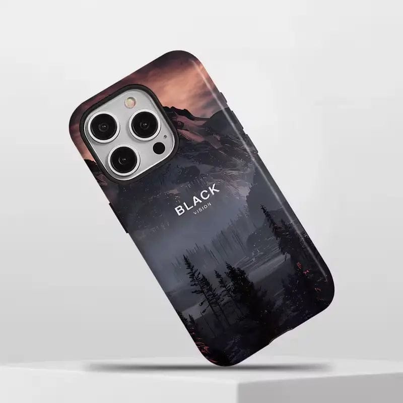 Fog Valley Crystal Midnight Black Case For iPhone