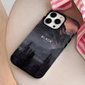 Fog Valley Crystal Midnight Black Case For iPhone
