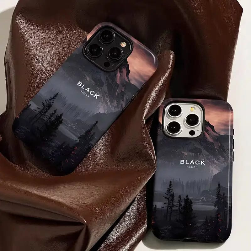 Fog Valley Crystal Midnight Black Case For iPhone