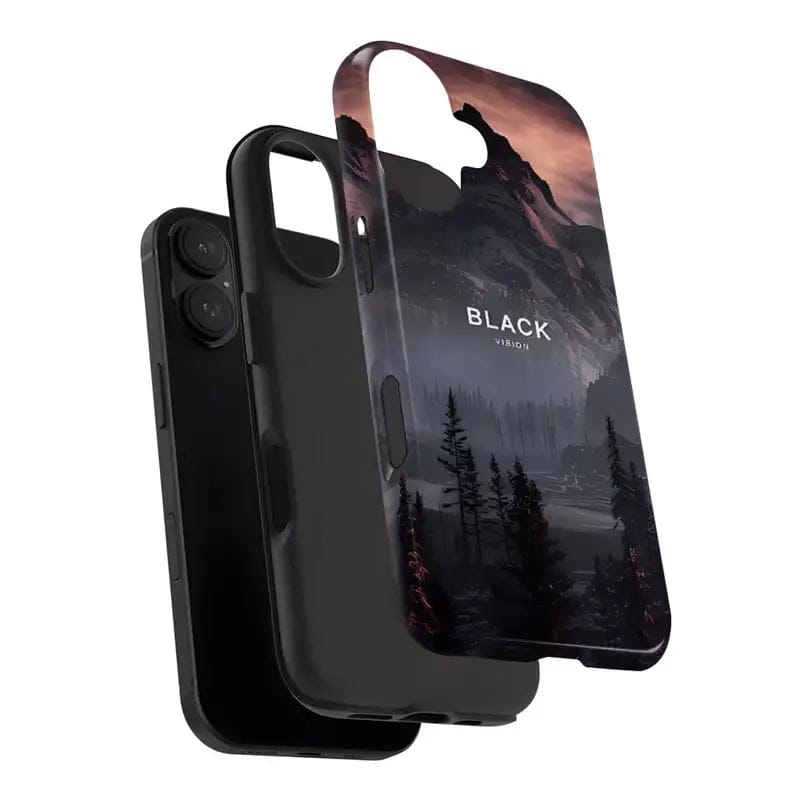 Fog Valley Crystal Midnight Black Case For iPhone