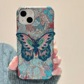 Butterfly Embroidery Luxe Case For iPhone