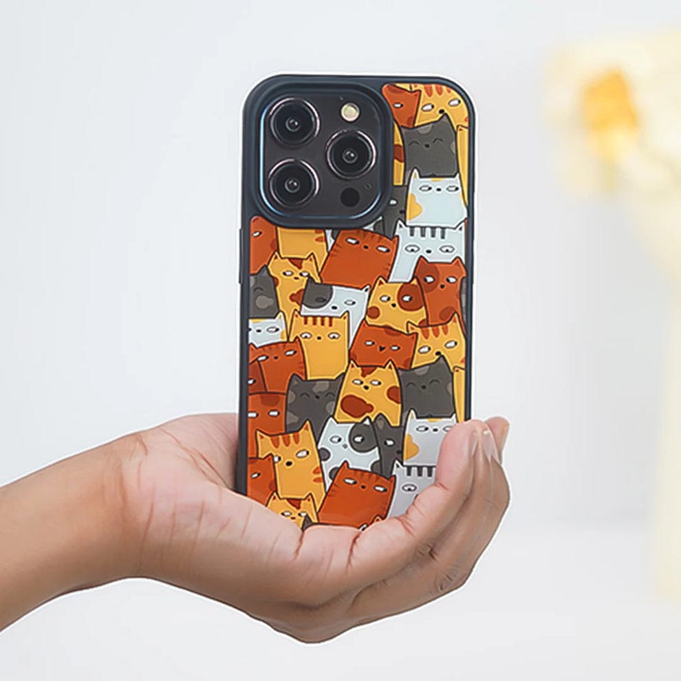 Adorable Cute Cat Cluster Case For iPhone