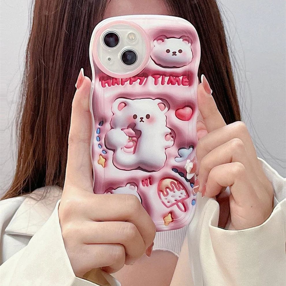 Adorable 3D Cute Bunny Case For iPhone