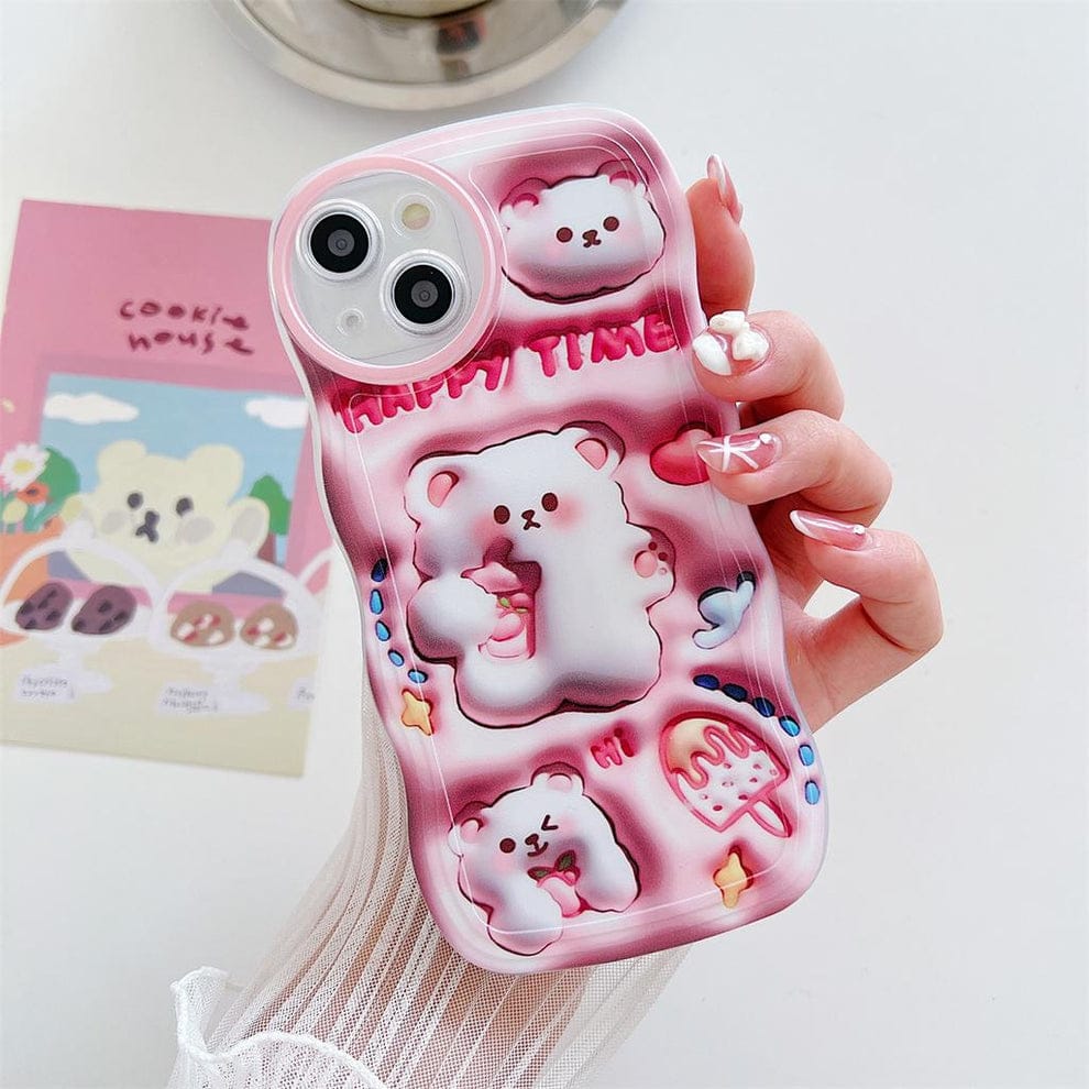 Adorable 3D Cute Bunny Case For iPhone