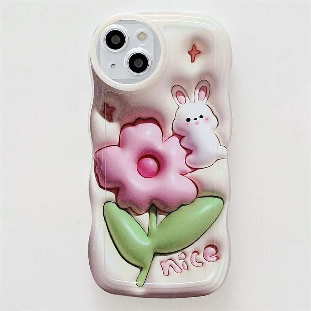 Adorable 3D Cute Bunny Case For iPhone