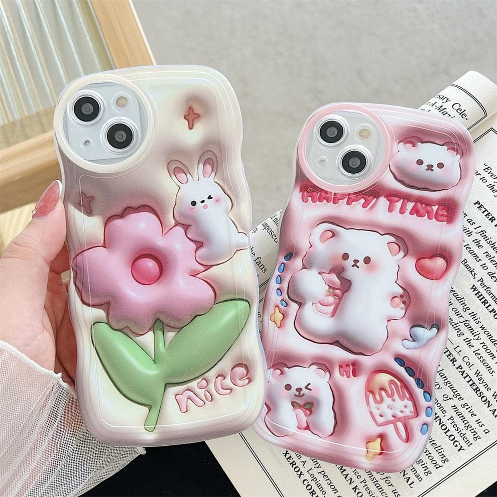 Adorable 3D Cute Bunny Case For iPhone