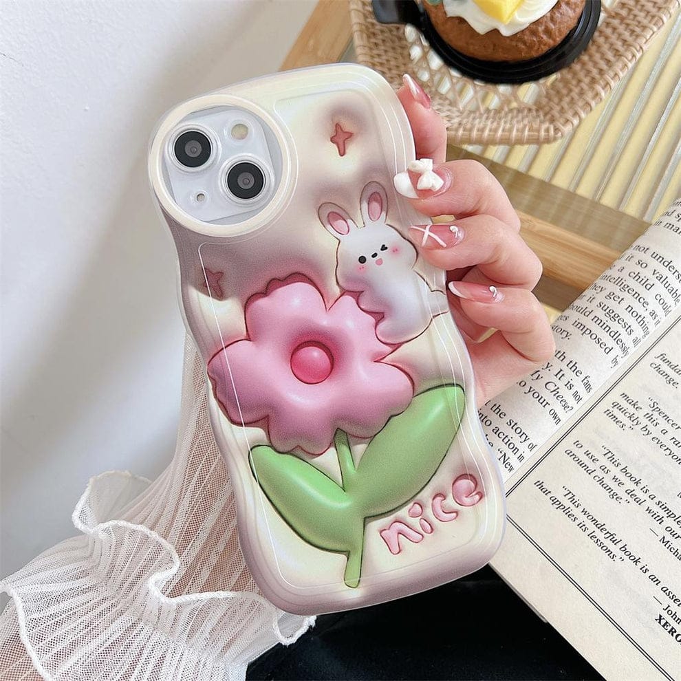 Adorable 3D Cute Bunny Case For iPhone