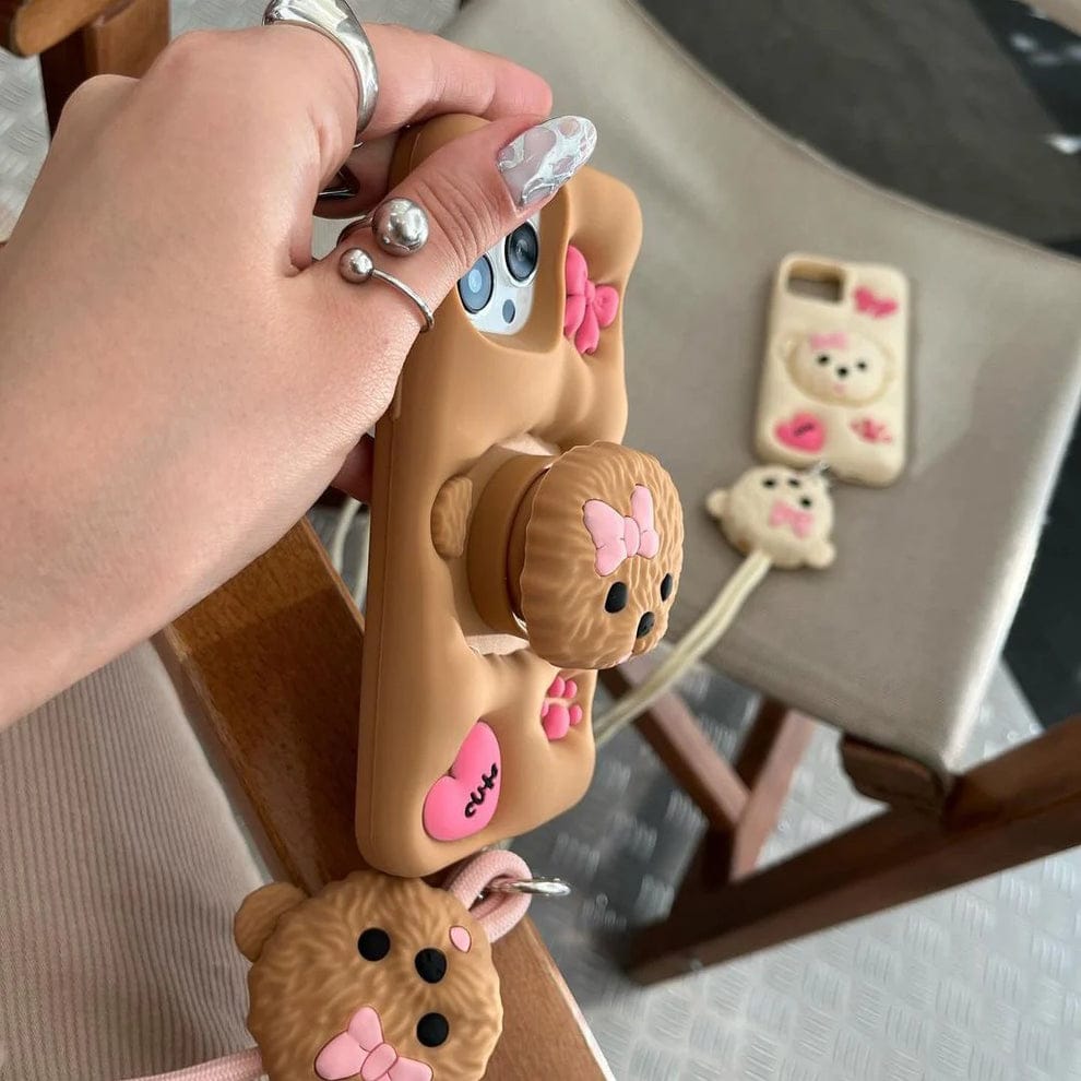 3D Mesmeric Puppy Love Case For iPhone