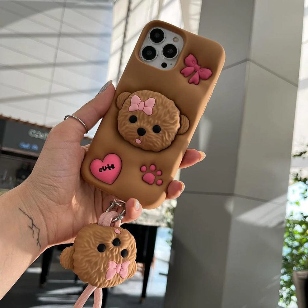 3D Mesmeric Puppy Love Case For iPhone