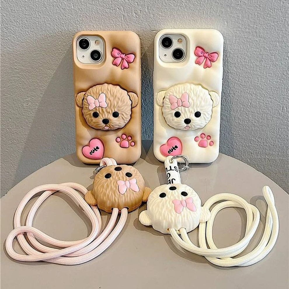 3D Mesmeric Puppy Love Case For iPhone