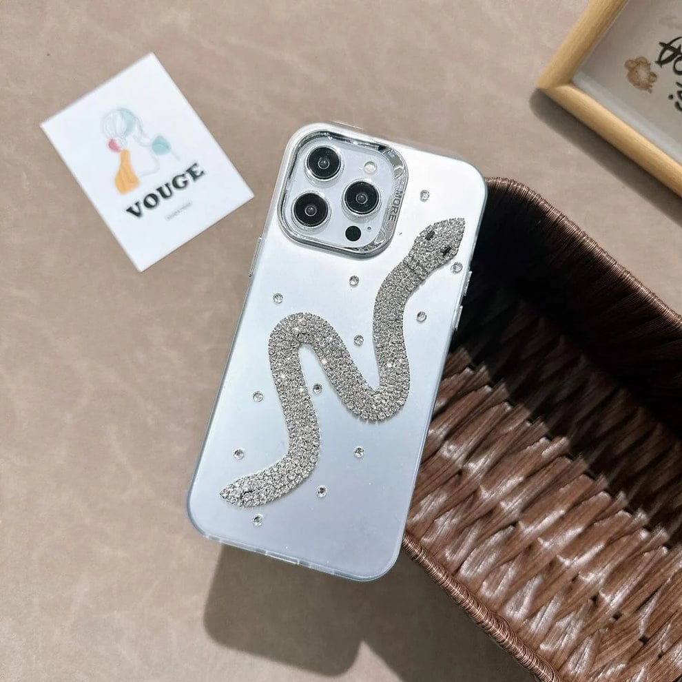 3D Diamondback Snake Phone Case For iPhone