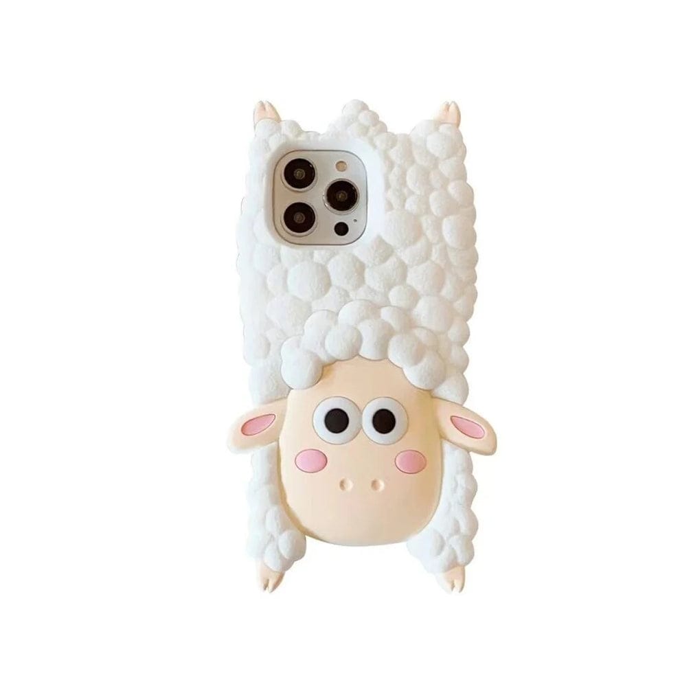 3D Cartoon Woolly Wonder Sheep Case For iPhone