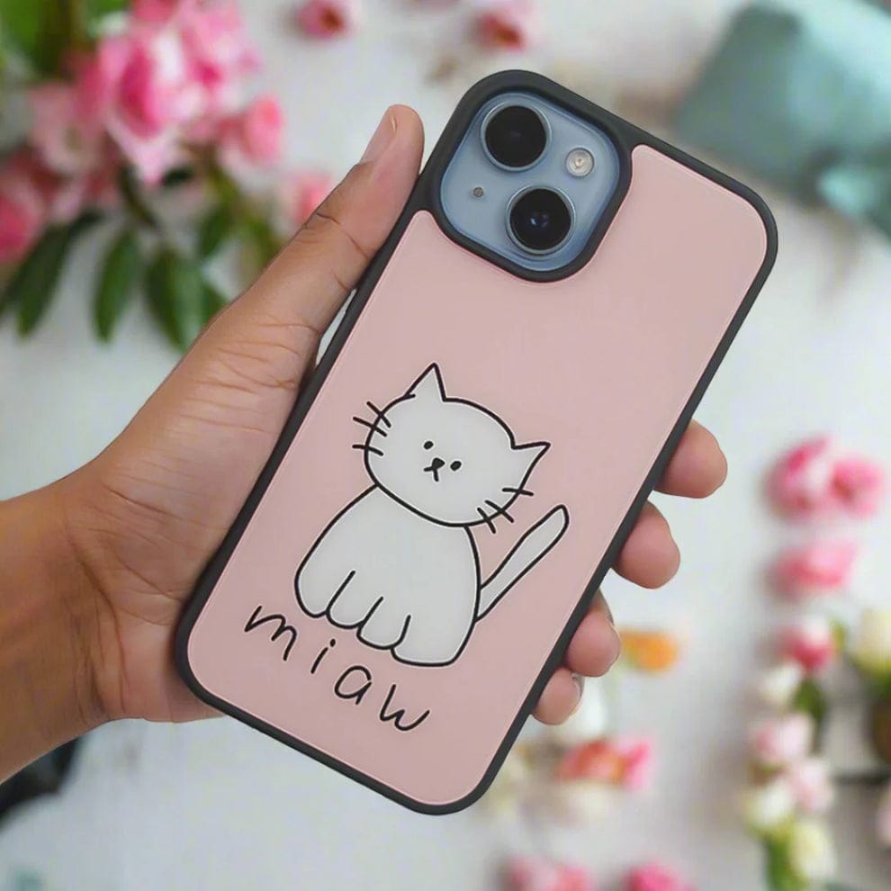 Cuddly Feline Cat Design Case For iPhone