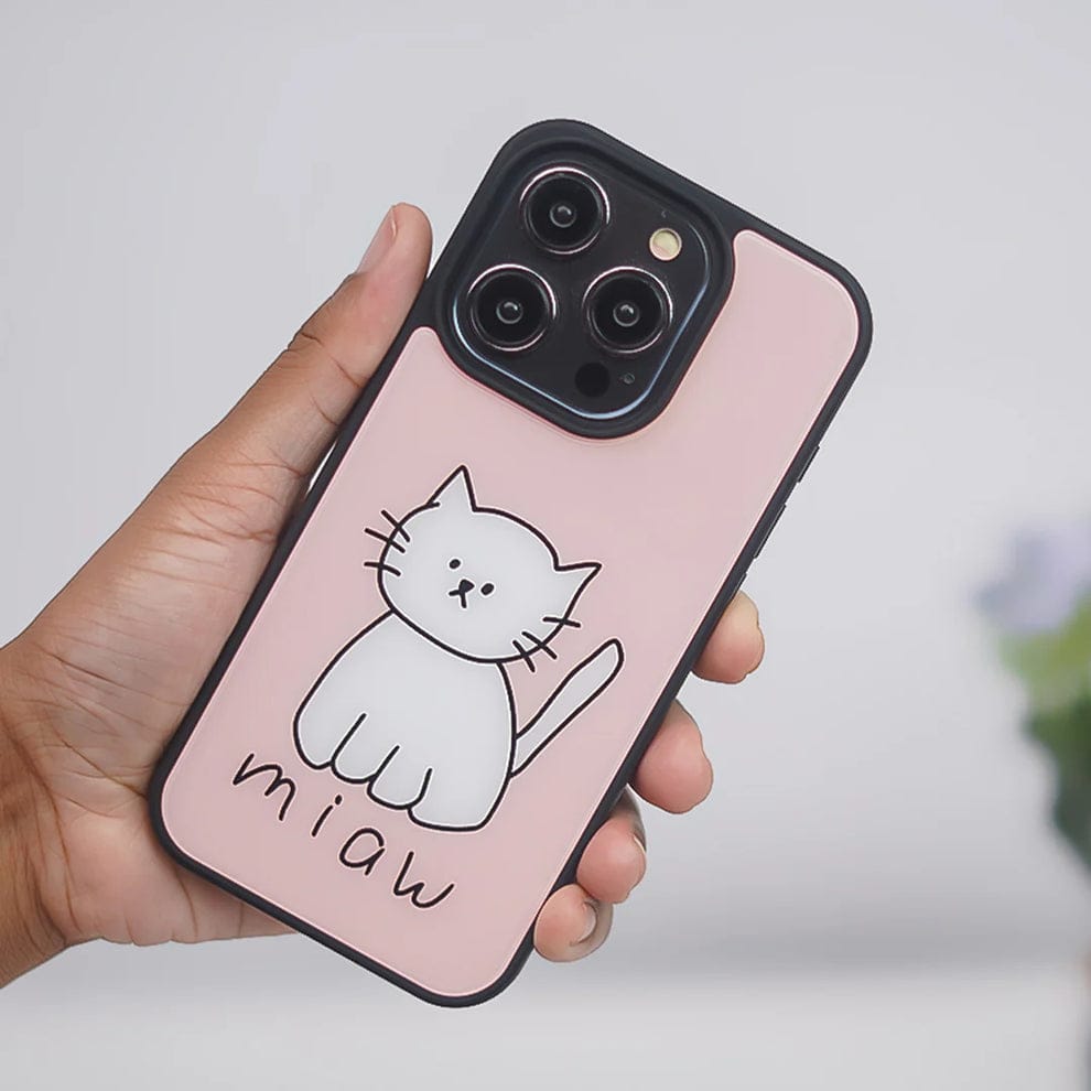 Cuddly Feline Cat Design Case For iPhone