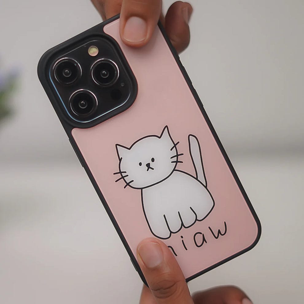 Cuddly Feline Cat Design Case For iPhone