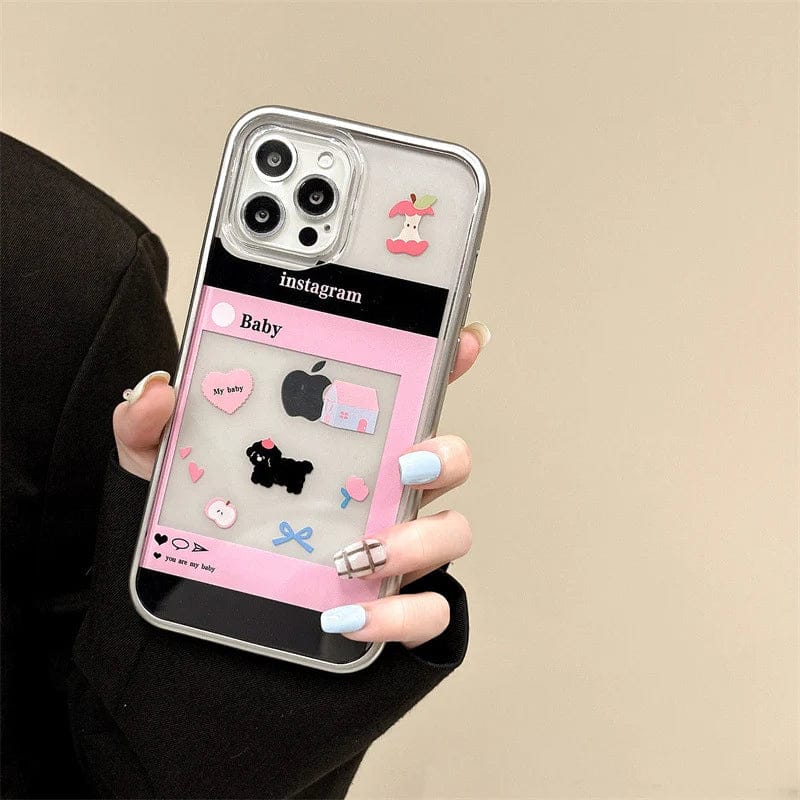 Charming Insta Feed Cute Puppy Case For iPhone
