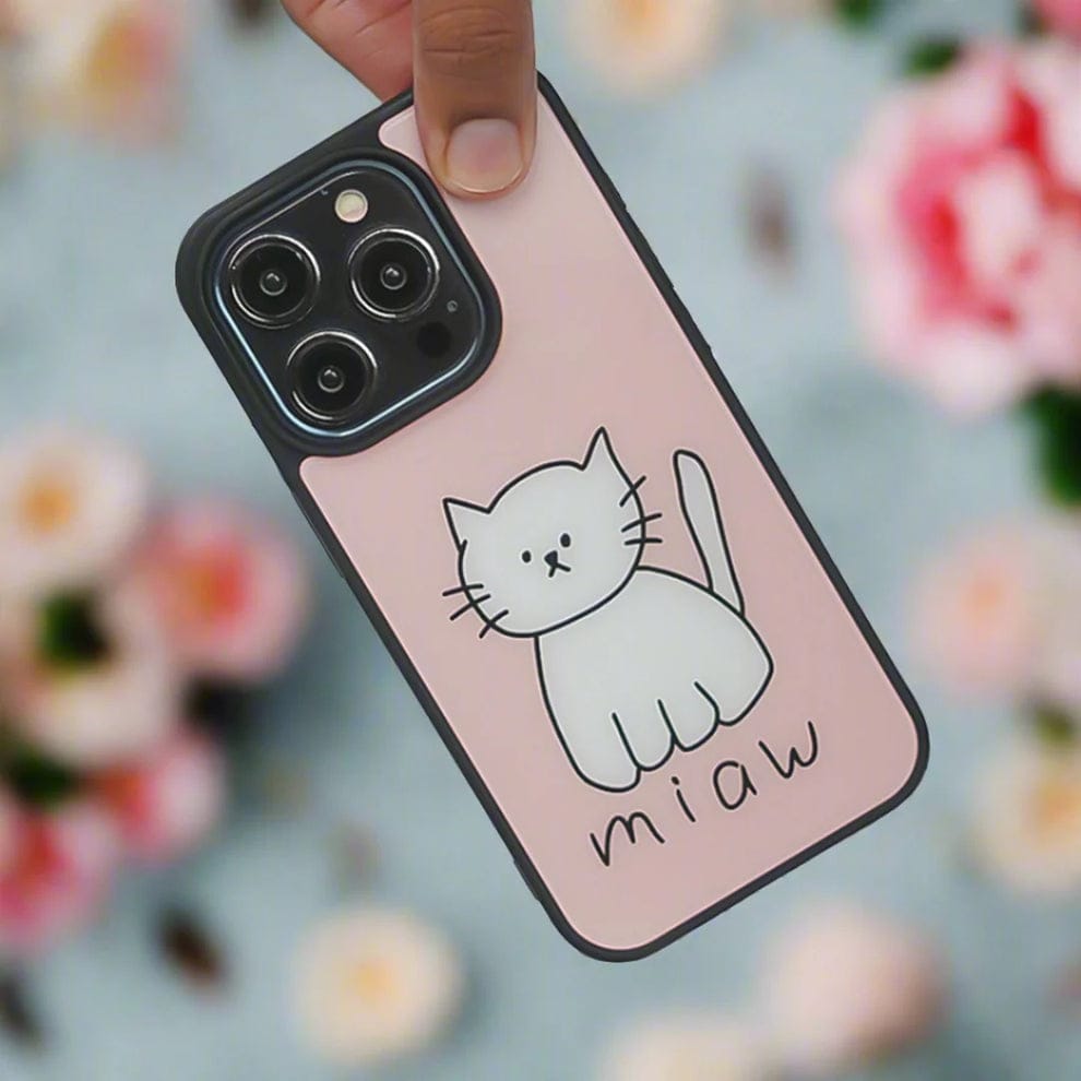 Cuddly Feline Cat Design Case For iPhone