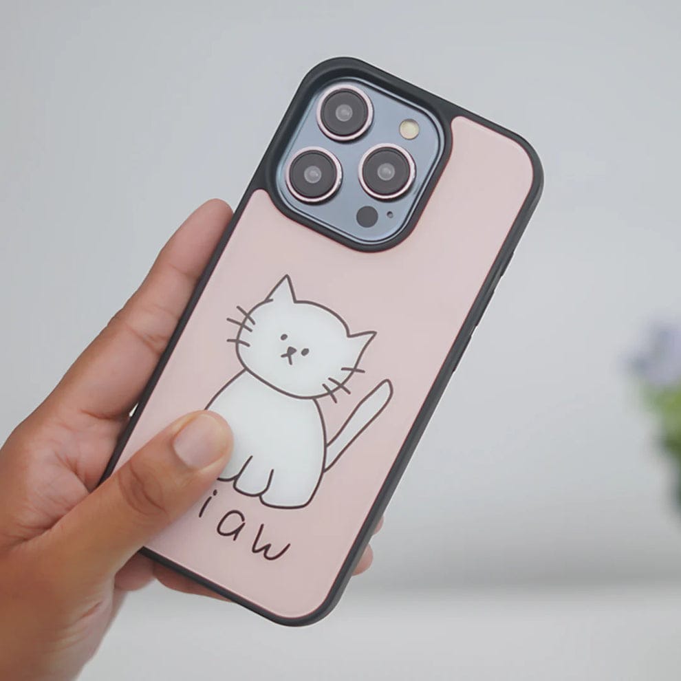 Cuddly Feline Cat Design Case For iPhone